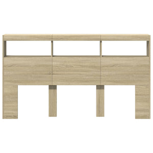 LED Kopfteil Sonoma Eiche 180 cm