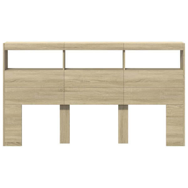 LED Kopfteil Sonoma Eiche 180 cm