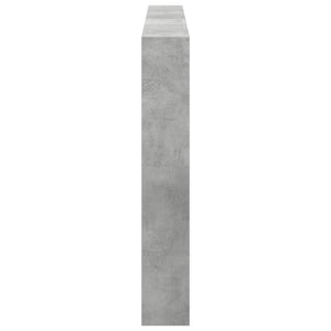 LED-Kopfteil Betongrau 180 cm mit Ablage