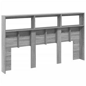 LED Kopfteil mit Ablage Grau 180 cm