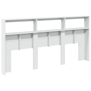 LED Kopfteil mit Ablagen, Weiß, 200 cm