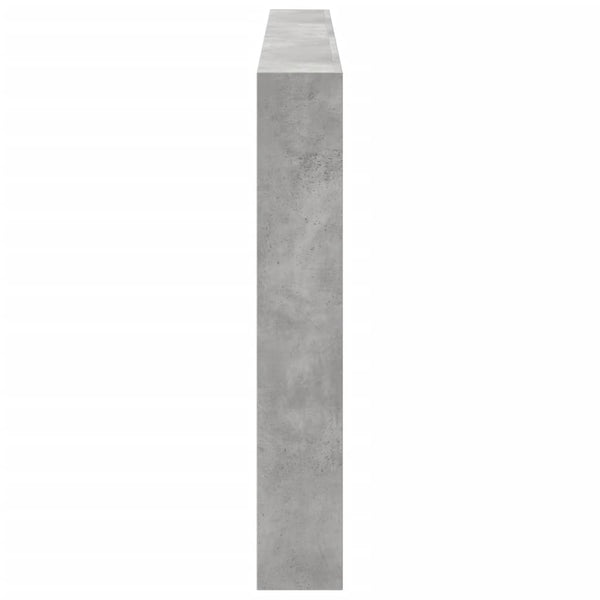 LED Kopfteil mit Ablagen Betongrau 200 cm