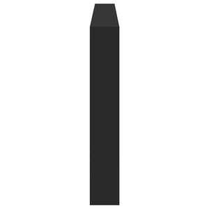 LED Kopfteil mit Ablagen, Schwarz, 220 cm