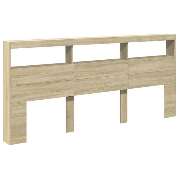 LED Kopfteil Sonoma-Eiche 220cm