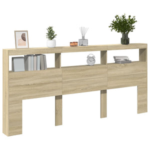 LED Kopfteil Sonoma-Eiche 220cm