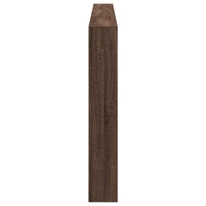 LED Kopfteil mit Ablage Braun Eiche 220cm