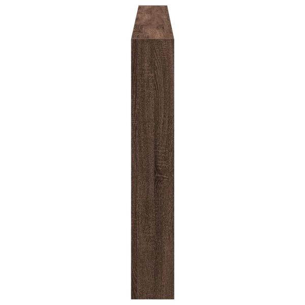 LED Kopfteil mit Ablage Braun Eiche 220cm