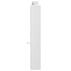 LED Kopfteil mit Ablagen, Weiß, 220 cm