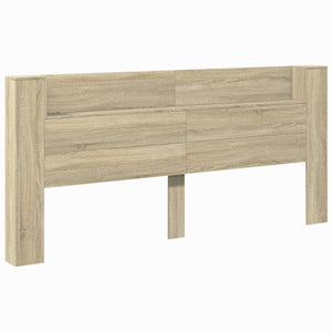 LED Kopfteil Sonoma-Eiche 220 cm