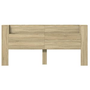 LED Kopfteil Sonoma-Eiche 220 cm