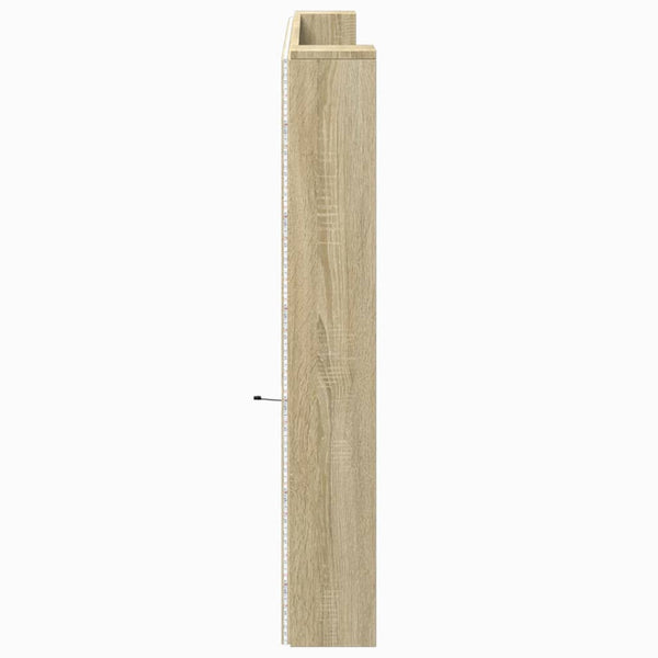 LED Kopfteil Sonoma-Eiche 220 cm