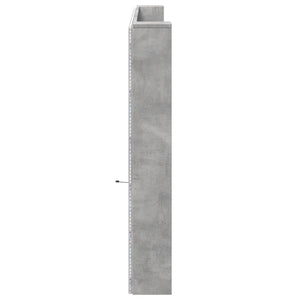 LED Kopfteil mit Ablage Betongrau 220 cm