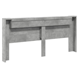 LED Kopfteil mit Ablage Betongrau 220 cm