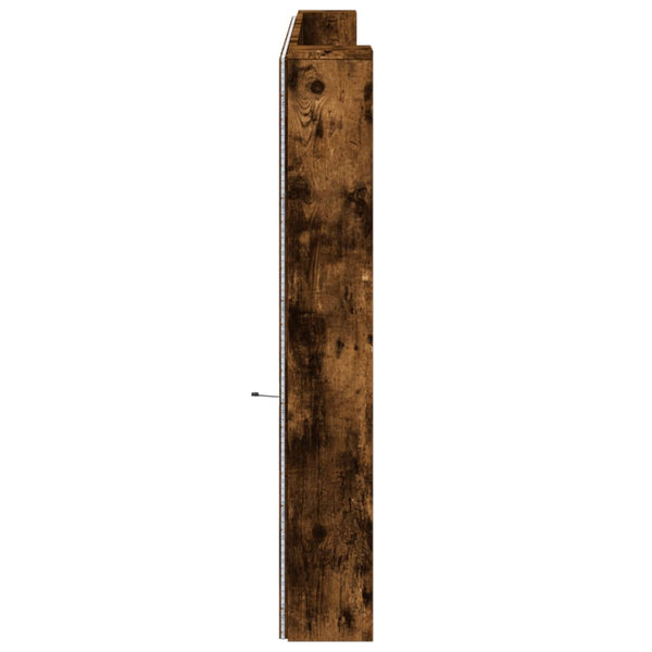 LED Kopfteil mit Ablage Räuchereiche 220 cm