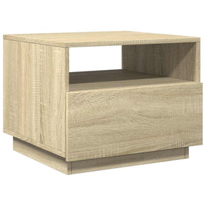 LED Couchtisch Sonoma Eiche 50x49x40 cm