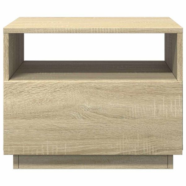 LED Couchtisch Sonoma Eiche 50x49x40 cm
