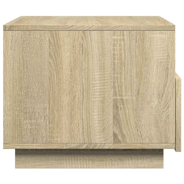 LED Couchtisch Sonoma Eiche 50x49x40 cm