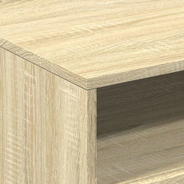 LED Couchtisch Sonoma Eiche 50x49x40 cm