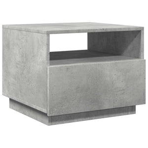 LED Couchtisch Betongrau 50x49x40 cm