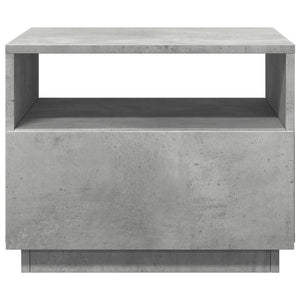 LED Couchtisch Betongrau 50x49x40 cm