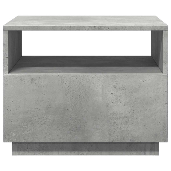 LED Couchtisch Betongrau 50x49x40 cm