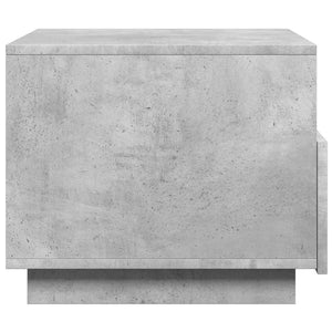 LED Couchtisch Betongrau 50x49x40 cm