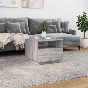 LED Couchtisch Grau Sonoma 50x49x40 cm