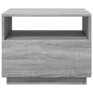 LED Couchtisch Grau Sonoma 50x49x40 cm