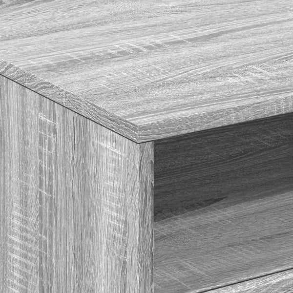 LED Couchtisch Grau Sonoma 50x49x40 cm