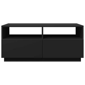 Couchtisch mit LED Schwarz 90x49x40 cm