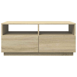 Couchtisch Sonoma Eiche mit LED 90x49 cm