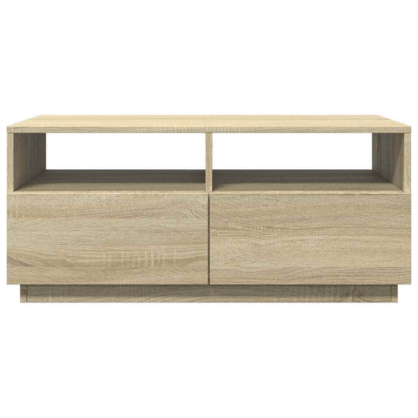 Couchtisch Sonoma Eiche mit LED 90x49 cm