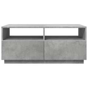 LED Couchtisch Betongrau 90x49 cm