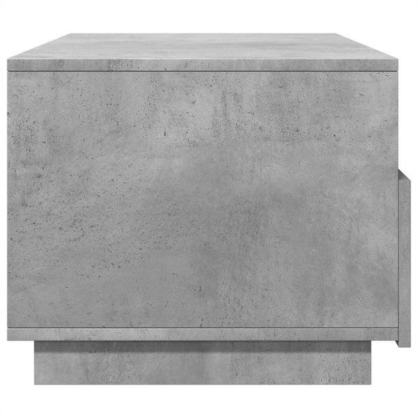 LED Couchtisch Betongrau 90x49 cm
