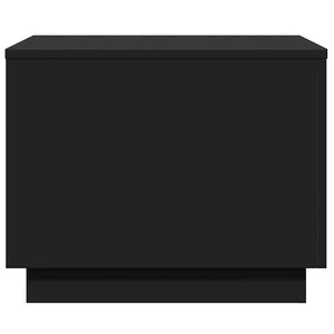 LED Couchtisch Schwarz 50x50 cm