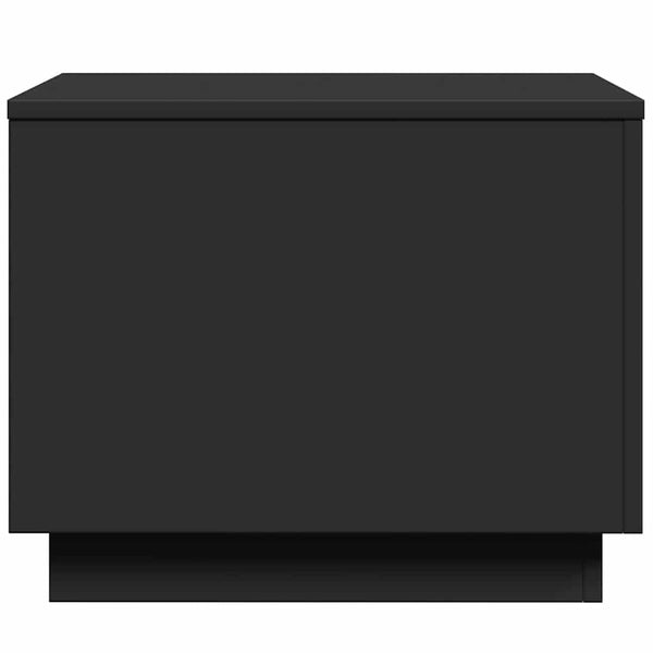 LED Couchtisch Schwarz 50x50 cm