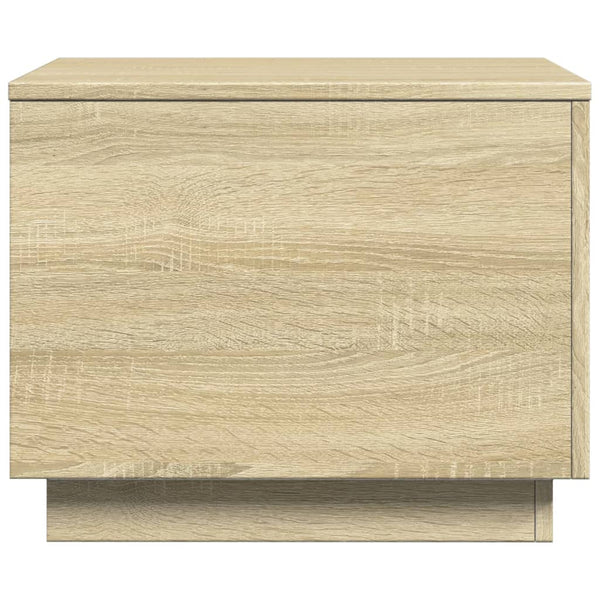 LED Couchtisch Sonoma Eiche 50x50 cm