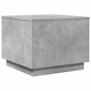 LED Couchtisch Betongrau 50x50 cm