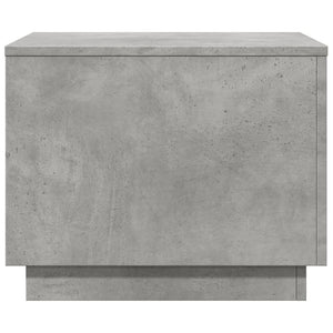 LED Couchtisch Betongrau 50x50 cm
