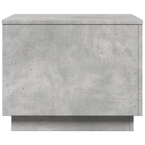 LED Couchtisch Betongrau 50x50 cm
