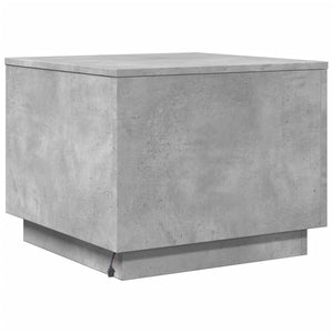 LED Couchtisch Betongrau 50x50 cm