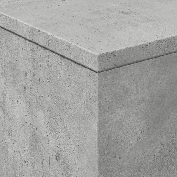 LED Couchtisch Betongrau 50x50 cm