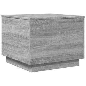 LED Couchtisch Grau Sonoma 50x50 cm