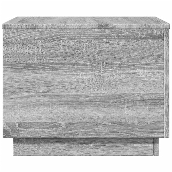 LED Couchtisch Grau Sonoma 50x50 cm