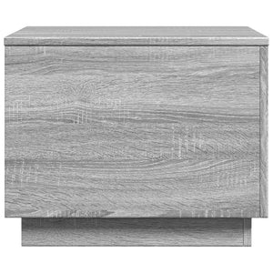 LED Couchtisch Grau Sonoma 50x50 cm