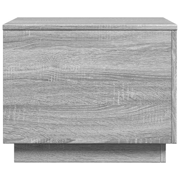 LED Couchtisch Grau Sonoma 50x50 cm