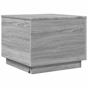 LED Couchtisch Grau Sonoma 50x50 cm