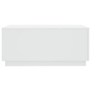 Couchtisch Weiß LED 90x50 cm