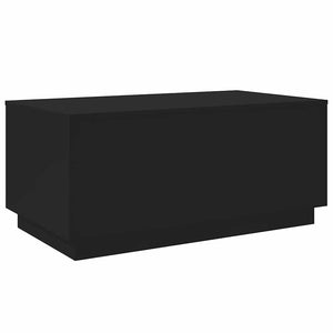 Couchtisch mit LED Schwarz 90x50 cm