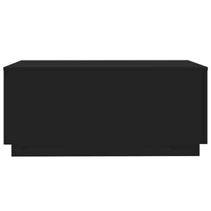 Couchtisch mit LED Schwarz 90x50 cm